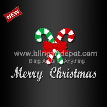 Merry Christmas Candy Cane HTV Transfer Hotfix Design for Decorating Clothes Merry Christmas Candy Cane HTV Transfer Hotfix Design for Decorating Clothes